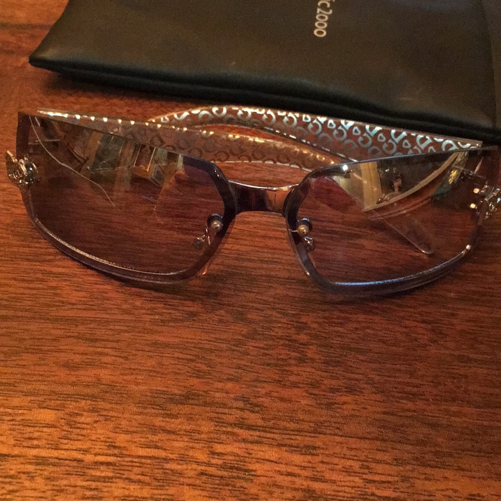 DG Fashion Design Sunglasses Rectangular Wrap